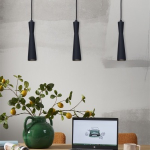 Pendul metal design modern Bordeaux negru 141755 universul-luminii.ro