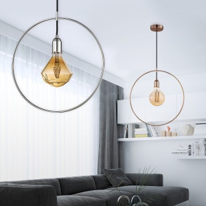 Pendul minimalist design retro KRUG crom - Img 2