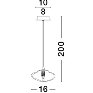 Pendul modern design decorativ KING auriu D-16cm 205145 universul-luminii.ro