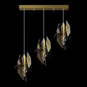 Pendul modern design LUX realizat manual POLYGON - Img 1