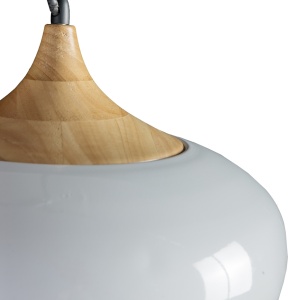 Pendul modern design nordic Parma alb - Img 2