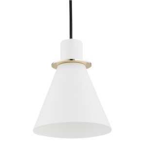 Pendul modern design retro Beverly alb/auriu - Img 3
