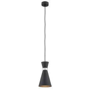 Pendul modern metalic stil industrial LUKKA negru