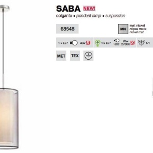 Pendul telescopic Saba 68548 51175 universul-luminii.ro