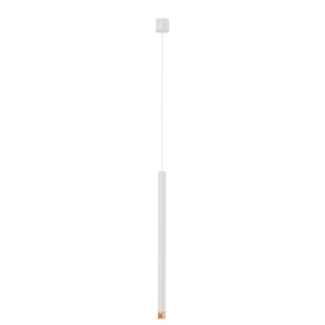 Pendul tubular stil minimalist QI Bianco / Rose Gold 50