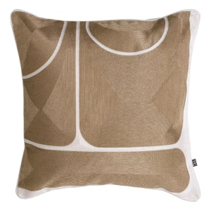 Perna decorativa design LUX Sabrosa 50x50cm, bej/ alb