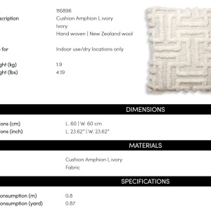 Perna design LUX Amphion L, Ivory - Img 3