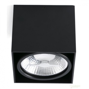 Plafonier cu 1 spot negru directionabil cu design modern, TECTO-1 63275
