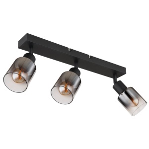 Plafoniera 3L design modern Hubertus negru 134905 universul-luminii.ro