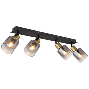 Plafoniera 4L design modern Hollsy negru, auriu - Img 1