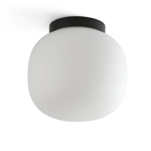 Plafoniera baie stil minimalist AMELIA negru, alb