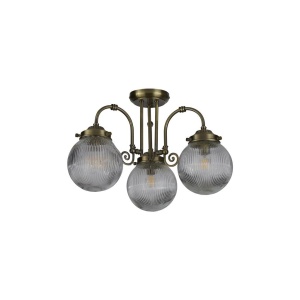 Plafoniera baie vintage metal alama antique IP44 Belvue 3L 630325 universul-luminii.ro