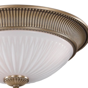 Plafoniera clasica design italian din alama, sticla 9250 RA-PL. 9270/4 102575 universul-luminii.ro