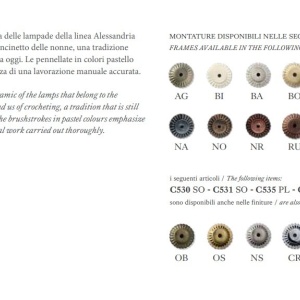 Plafoniera clasica realizata manual din ceramica ALESSANDRIA 33cm 129215 universul-luminii.ro