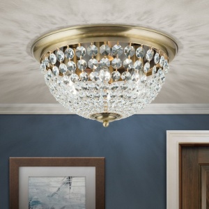 Plafoniera cristal Asfour design elegant lux PLAFOND D-47cm alama