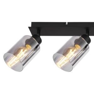 Plafoniera cu 3 spoturi directionabile design modern HADERA negru 210545 universul-luminii.ro