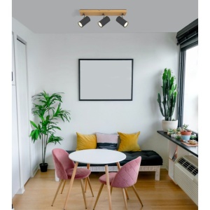 Plafoniera cu 3 spoturi directionabile design modern ROBBY gri grafit 114215 universul-luminii.ro