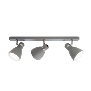 Plafoniera cu 3 spoturi directionabile SCHOOL gri 99405 universul-luminii.ro