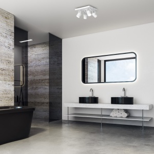 Plafoniera cu 4 spoturi directionabaile moderna PICO alb 106015 universul-luminii.ro