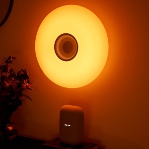 Plafoniera cu LED RGB, difuzor Bluetooth si protectie IP54 Djay Smart Colour 221005 universul-luminii.ro