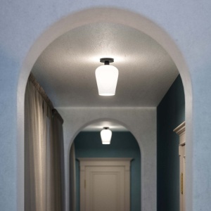 Plafoniera design italian din alama si sticla Talis - Img 12