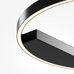 Plafoniera design modern LED Rim 60cm negru 594985 universul-luminii.ro