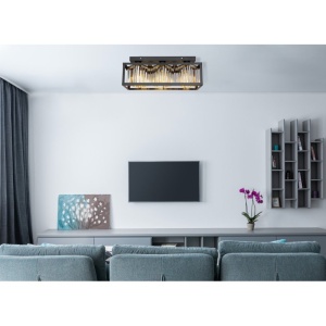 Plafoniera design modern Mathilde negru mat - Img 2