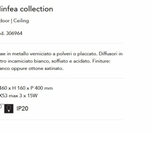 Plafoniera design modern Ninfea pl3 alba 119235 universul-luminii.ro