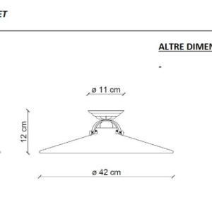 Plafoniera design retro realizata manual din ceramica B-W 126015 universul-luminii.ro