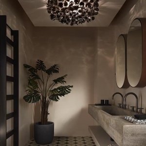 Plafoniera design unicat realizata manual Clizia Mama Non Mama Black, 53cm 123195 universul-luminii.ro