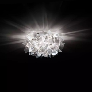 Plafoniera design unicat realizata manual Clizia Medium Fume, 53cm 214945 universul-luminii.ro