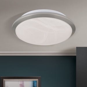 Plafoniera diametru 26cm, Rima satin chrome NU 9-310/26 Titan OR 94895 universul-luminii.ro