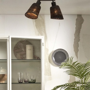 Plafoniera eco din bambus Java 2-Shade bl/15x17, bl 64255 universul-luminii.ro