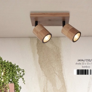 Plafoniera eco din bambus Java/2xGU10, natural 64325 universul-luminii.ro