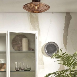 Plafoniera eco din ratan Tanami disc S, nat 213525 universul-luminii.ro