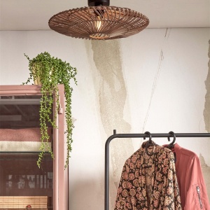Plafoniera eco din ratan Zanzibar flat 55cm L, nat 121805 universul-luminii.ro
