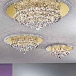 Plafoniera eleganta cristal K9 diam. 38cm Gloria DLU 2378/4/38 chrom OR 181415 universul-luminii.ro