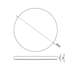 Plafoniera LED 50W, diametru 60cm, TURIN CCT II - Img 10