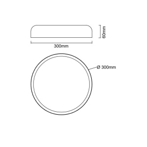 Plafoniera LED CCT design circular Cedrone PL Bianco 30 - Img 6