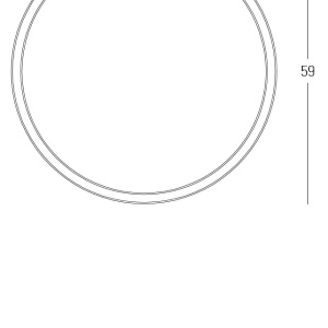Plafoniera LED CCT, diametru 59cm, BRUSHED GOLD ZB-25164 171215 universul-luminii.ro
