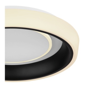 Plafoniera LED cu telecomanda design modern Tabano negru mat 49575 universul-luminii.ro