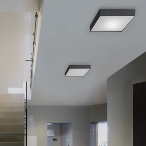 Plafoniera LED cu telecomanda design slim MONZA S 30 CCT champagne 97795 universul-luminii.ro