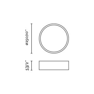 Plafoniera LED design circular ARIS 30W negru - Img 3
