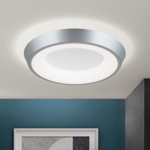 Plafoniera LED design circular LOOK argintie - Img 1