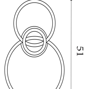 Plafoniera LED design circular Triple 630955 universul-luminii.ro