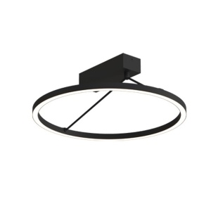 Plafoniera LED, Design Curcular, 26W 3000K SANDY BLACK ZB-2561