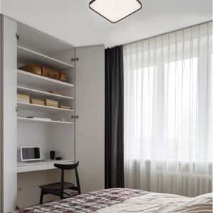 Plafoniera LED design minimal ATHOS neagra - Img 2