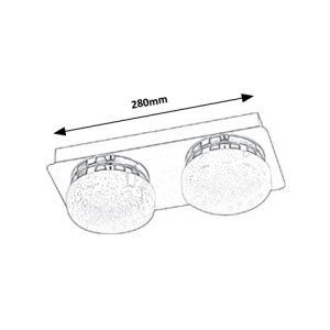 Plafoniera LED design minimalist Hilary 2 5662 RX - Img 6