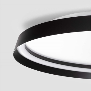 Plafoniera LED design modern circular ORMI negru D-60cm - Img 5