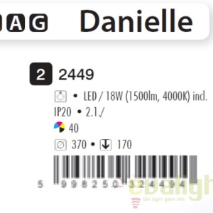 Plafoniera LED design modern Danielle 2449 RX - Img 3